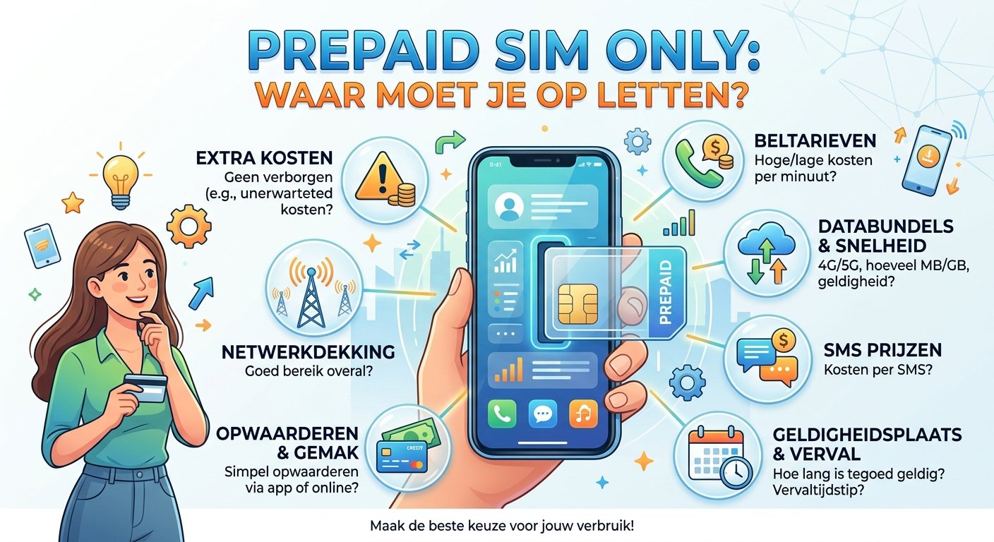 Prepaid Sim Only: Waar moet je op letten?
